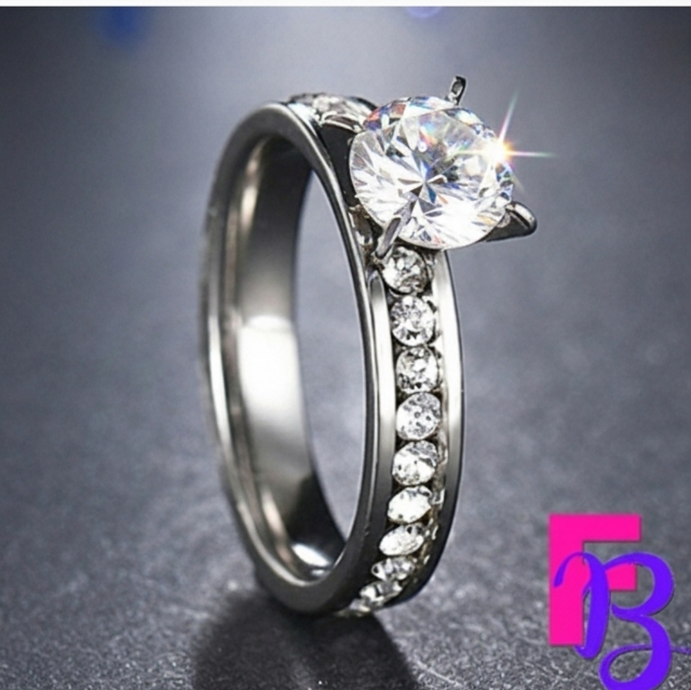 1 CT Solitaire Eternity Engagement Ring - Picture 3 of 12